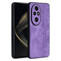 For Honor 200 Pro AZNS 3D Embossed Skin Feel Phone Case(Purple)