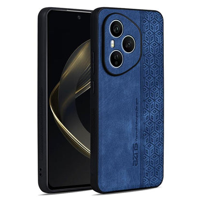 Pour Honor 400 Pro Global 160.8mm AZNS Coque de Téléphone Effet Cuir 3D Gaufré (Bleu Saphir)