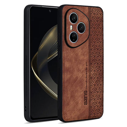 For Honor 400 Pro Global 160.8mm AZNS 3D Embossed Skin Feel Phone Case(Brown)