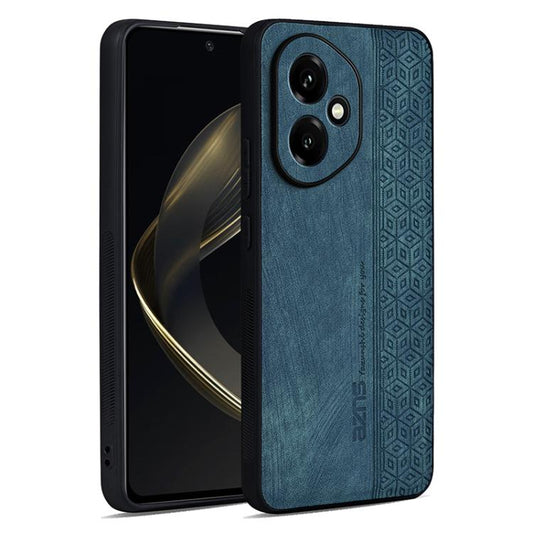 For Honor 400 Global 156.5mm AZNS 3D Embossed Skin Feel Phone Case(Dark Green)
