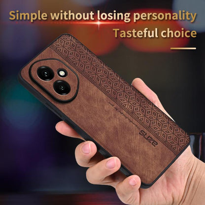 For Honor 400 Global 156.5mm AZNS 3D Embossed Skin Feel Phone Case(Purple)
