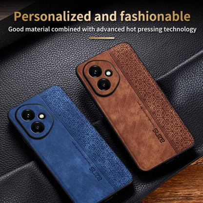 For Honor 400 Global 156.5mm AZNS 3D Embossed Skin Feel Phone Case(Purple)