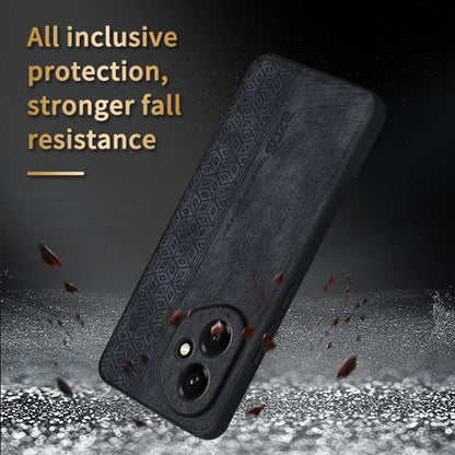 For Honor 400 Global 156.5mm AZNS 3D Embossed Skin Feel Phone Case(Purple)