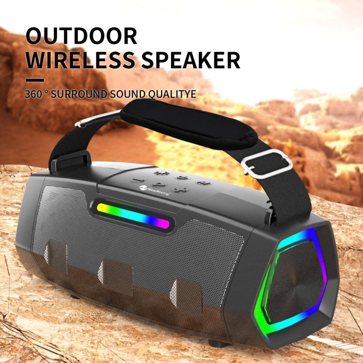 Enceinte Bluetooth sans fil portable TWS NewRixing NR2033 (grise)