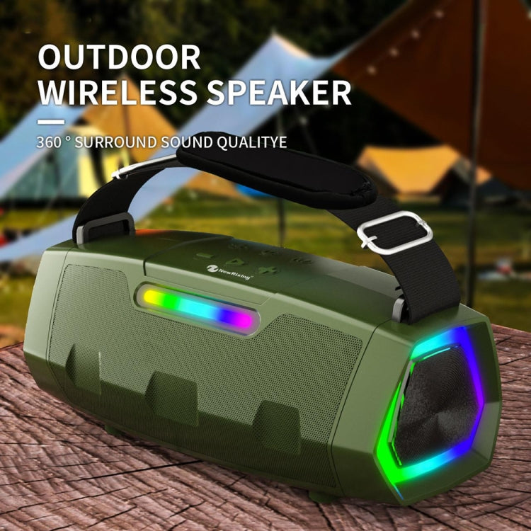 Enceinte Bluetooth sans fil portable TWS NewRixing NR2033 (verte)