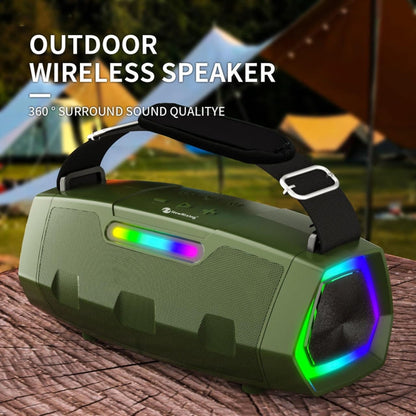 Enceinte Bluetooth sans fil portable TWS NewRixing NR2033 (verte)