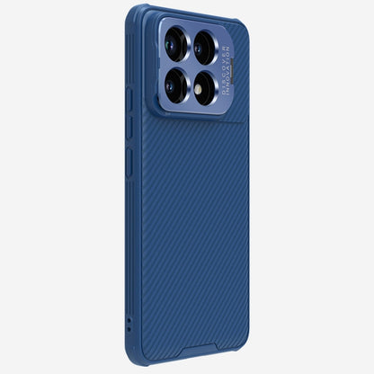 For Xiaomi Redmi K70/K70 Pro NILLKIN Black Mirror Prop CD Texture Mirror Precise Hole Phone Case(Blue)