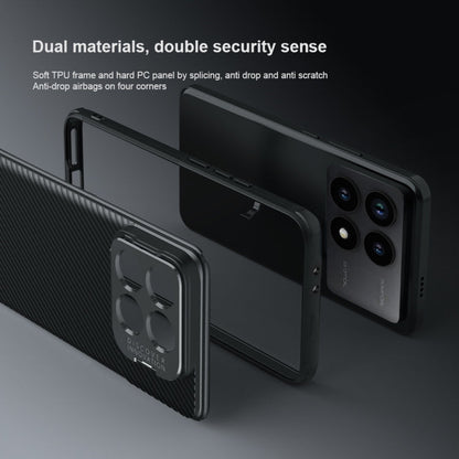 For Xiaomi Redmi K70/K70 Pro NILLKIN Black Mirror Prop CD Texture Mirror Precise Hole Phone Case(Blue)