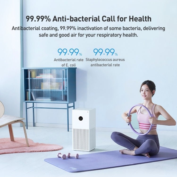 Purificateur d'air intelligent Xiaomi Mijia 4 Lite original, élimination antibactérienne de l'aldéhyde, prise US (blanc)