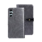 Pour Samsung Galaxy A05s 4G Coque de Téléphone en Cuir Texture Crocodile idewei (Gris)