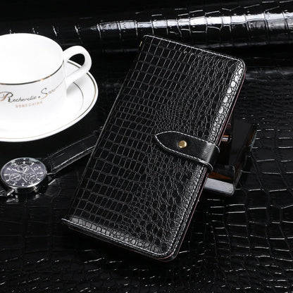 For Samsung Galaxy A05s 4G idewei Crocodile Texture Leather Phone Case(Black)
