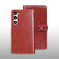 For Samsung Galaxy S24+ 5G idewei Crocodile Texture Leather Phone Case(Red)