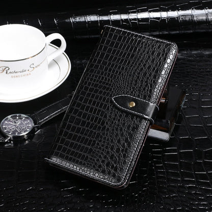 For Samsung Galaxy S24 Ultra 5G idewei Crocodile Texture Leather Phone Case(Black)