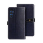 For Samsung Galaxy A15 5G idewei Crocodile Texture Leather Phone Case(Dark Blue)