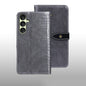 Pour l'étui de téléphone en cuir idewei texture crocodile Samsung Galaxy A35 5G (gris)