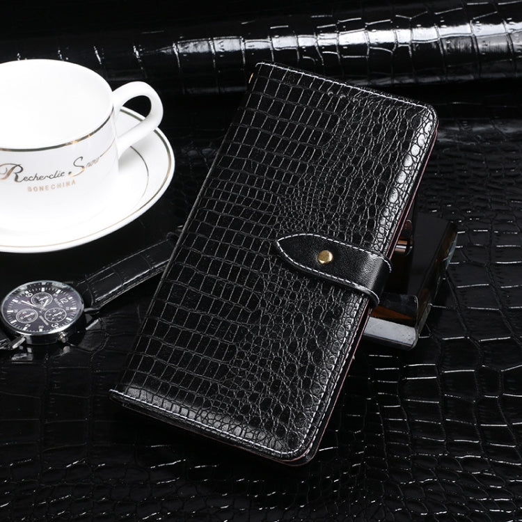 For OPPO A79 5G Global idewei Crocodile Texture Leather Phone Case(Black)