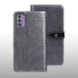 Pour la coque de téléphone en cuir texture crocodile idewei pour Nokia G42 5G (gris)