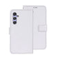For Samsung Galaxy S23 FE 5G idewei Crazy Horse Texture Leather Phone Case(White)