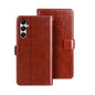 For Samsung Galaxy A05s 4G idewei Crazy Horse Texture Leather Phone Case(Brown)