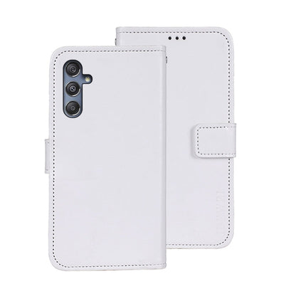 For Samsung Galaxy M34 5G / F34 5G idewei Crazy Horse Texture Leather Phone Case(White)