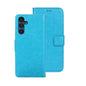 Pour Samsung Galaxy A15 5G idewei Étui de téléphone en cuir texturé Crazy Horse (Bleu Ciel)