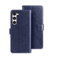 For Samsung Galaxy S24+ 5G idewei Crazy Horse Texture Leather Phone Case(Blue)