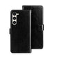 For Samsung Galaxy S24+ 5G idewei Crazy Horse Texture Leather Phone Case(Black)