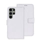 For Samsung Galaxy S24 Ultra 5G idewei Crazy Horse Texture Leather Phone Case(White)