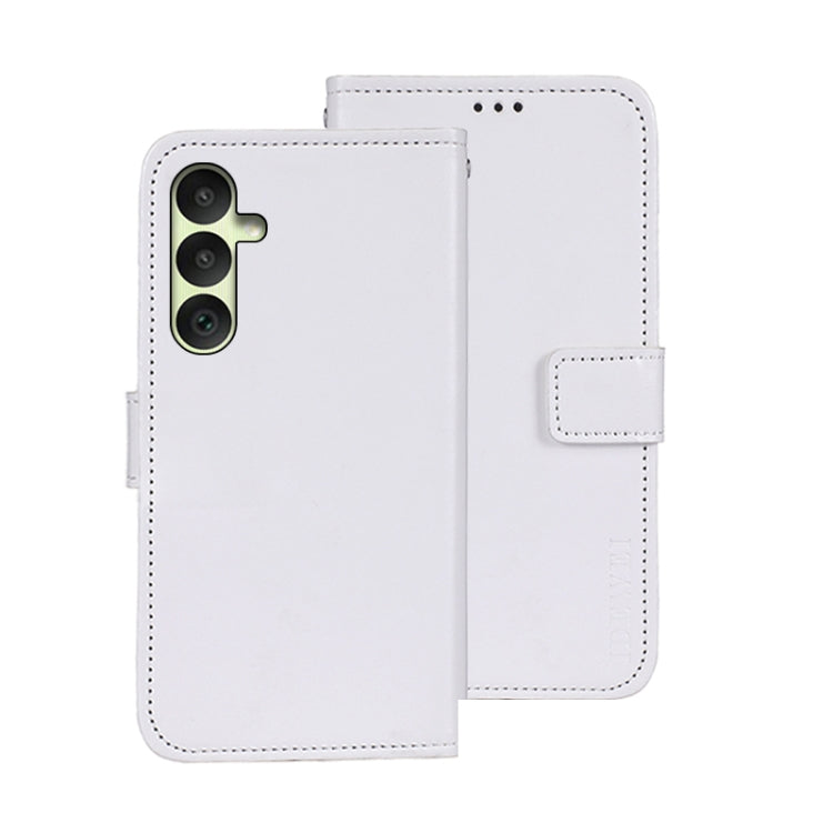 For Samsung Galaxy A35 5G idewei Crazy Horse Texture Leather Phone Case(White)