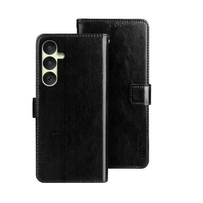 For Samsung Galaxy A35 5G idewei Crazy Horse Texture Leather Phone Case(Black)