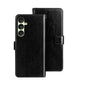 For Samsung Galaxy A35 5G idewei Crazy Horse Texture Leather Phone Case(Black)