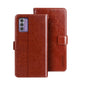 Pour l'étui de téléphone en cuir idewei Crazy Horse Texture avec support pour Nokia G42 5G (Marron)