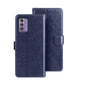 Pour Nokia G42 5G Étui de téléphone en cuir avec texture Crazy Horse Idewei avec support (Bleu)