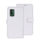 For Nokia XR21 idewei Crazy Horse Texture Leather Phone Case with Holder(White)