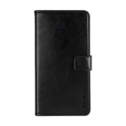 Pour Coque de téléphone en cuir avec texture Crazy Horse idewei pour Nokia XR21 avec support (noir)