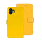 For Nothing Phone 2 idewei Crazy Horse Texture Leather Phone Case with Holder(Yellow)