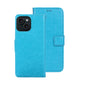 For iPhone 15 Pro Max idewei Crazy Horse Texture Leather Phone Case with Holder(Sky Blue)