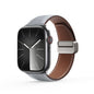 Pour Bracelet de Montre en Cuir Véritable avec Boucle Magnétique DUX DUCIS Série YA pour Apple Watch 38mm (Gris)