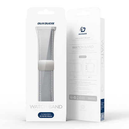 Pour Bracelet de Montre en Cuir Véritable avec Boucle Magnétique DUX DUCIS Série YA pour Apple Watch 38mm (Gris)