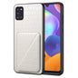 For Samsung Galaxy A31 Denior Imitation Crocodile Leather Back Phone Case with Holder(White)