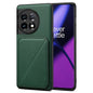 For OnePlus 11 5G Denior Imitation Calf Leather Back Phone Case with Holder(Green)