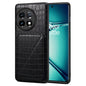 For OnePlus Ace 2 Pro 5G Denior Imitation Crocodile Leather Back Phone Case with Holder(Black)