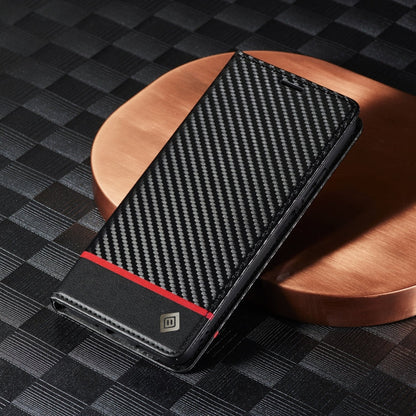 For Xiaomi Redmi Note 13 Pro 5G LC.IMEEKE Carbon Fiber Texture Flip Leather Phone Case(Horizontal Black)