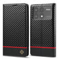 For Xiaomi Poco X6 Pro 5G LC.IMEEKE Carbon Fiber Texture Flip Leather Phone Case(Horizontal Black)