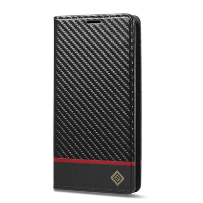 For Xiaomi Poco X6 Pro 5G LC.IMEEKE Carbon Fiber Texture Flip Leather Phone Case(Horizontal Black)