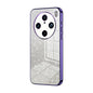 For vivo X100 Pro Gradient Glitter Powder Electroplated Phone Case(Purple)