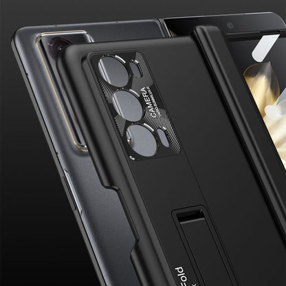 For Honor Magic V2 GKK Integrated Magnetic Folding Hinge All-inclusive Phone Case(Purple)