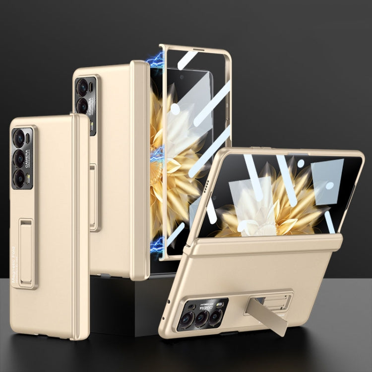 Pour coque de téléphone tout compris à charnière pliante magnétique intégrée For Honor Magic V2 GKK (Or)