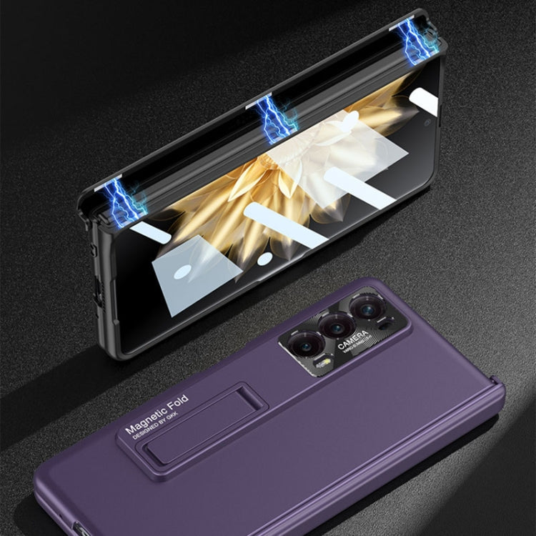 Pour coque de téléphone tout compris à charnière pliante magnétique intégrée For Honor Magic V2 GKK (Or)