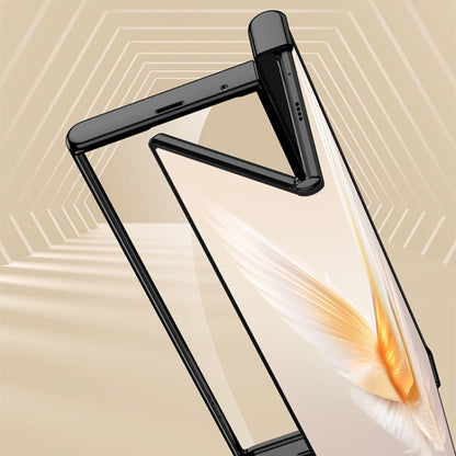 For Honor V Purse GKK Integrated Flip Electroplating TPU Case with Holder(Blue)